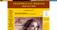 Desktop Screenshot of kadernictvimonikanovotna.osoba.cz